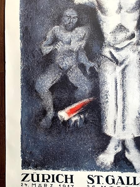 Kain And Abel - Art By Otto Baumberger (1917) 35.5x50.25 Swiss Stage Play Poster PB - 6