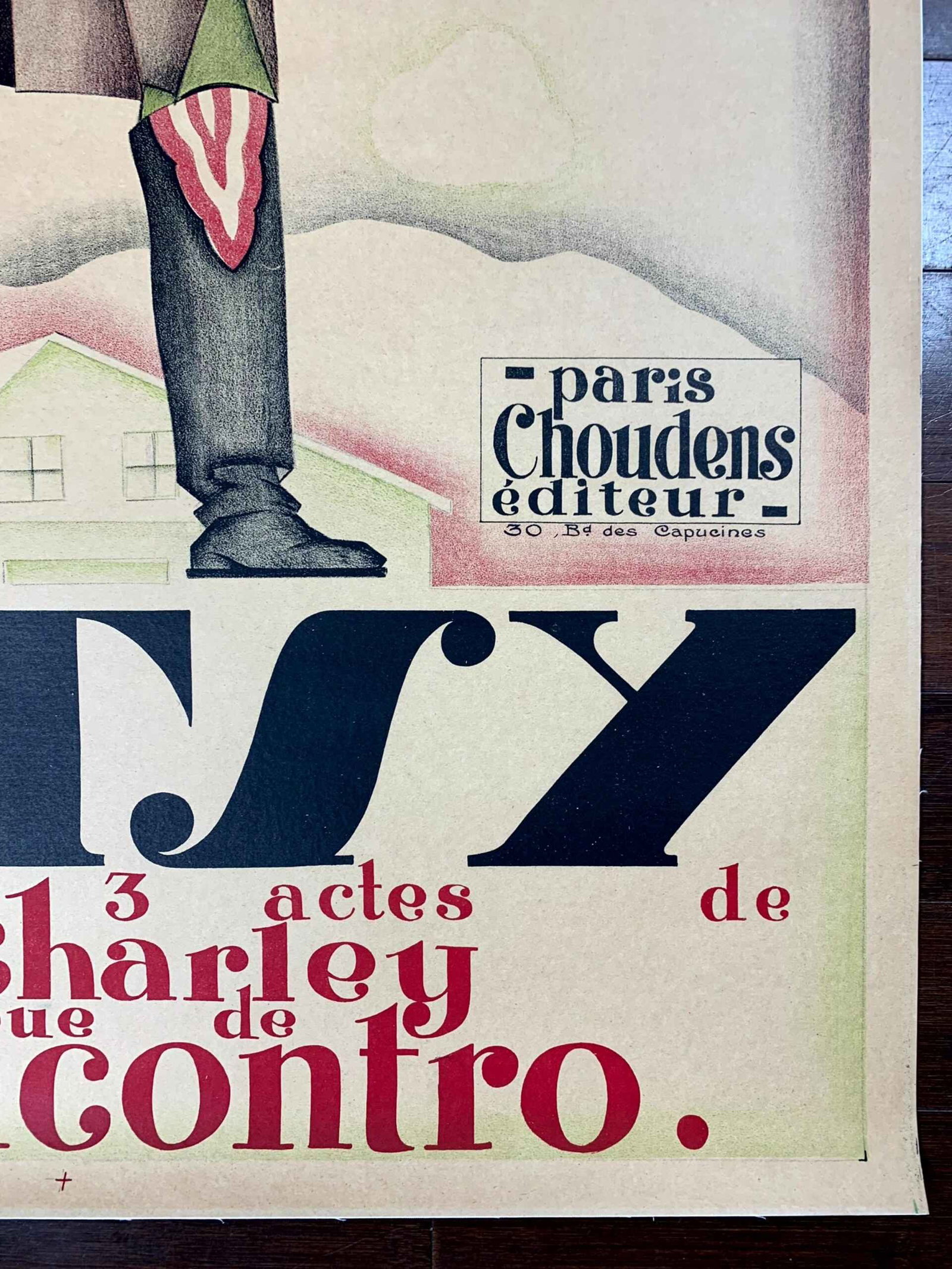 Betsy - Art By Pascal Bastia (1927) 31.25x47.25 French Theater Poster LB - 5