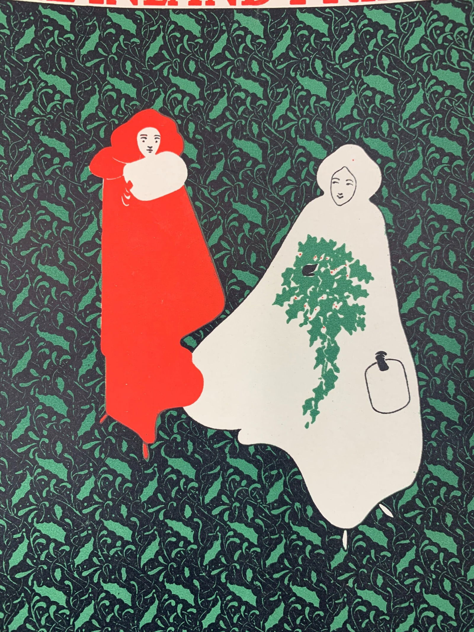 Inland Printer - Christmas - Art by William Bradley (1895) 8x11 US Lithograph - 6