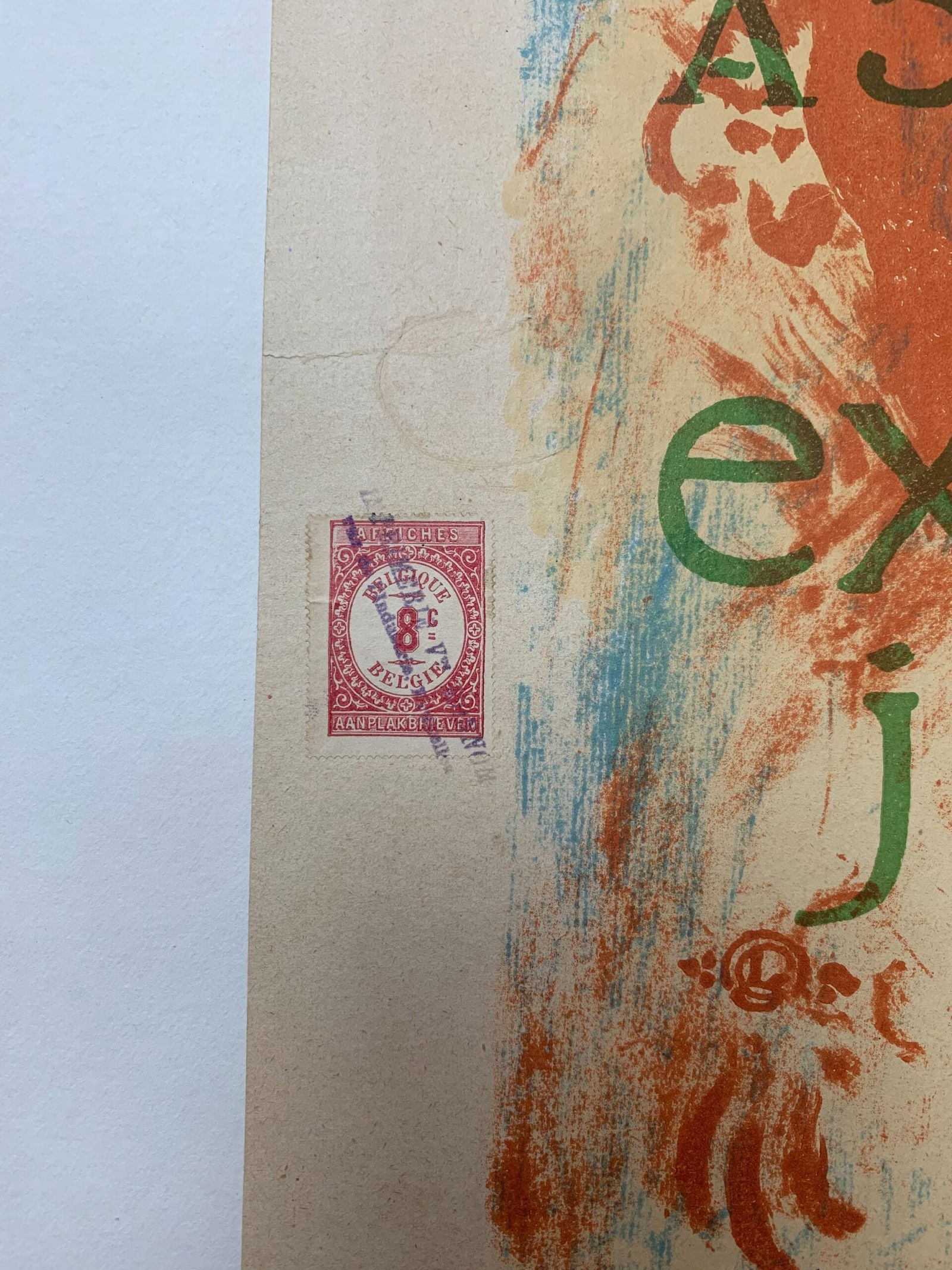 La Libre Esthetique - Art By Georges Lemmon (1908) 19x25.5 Belgian Exhibition Poster LB - 2