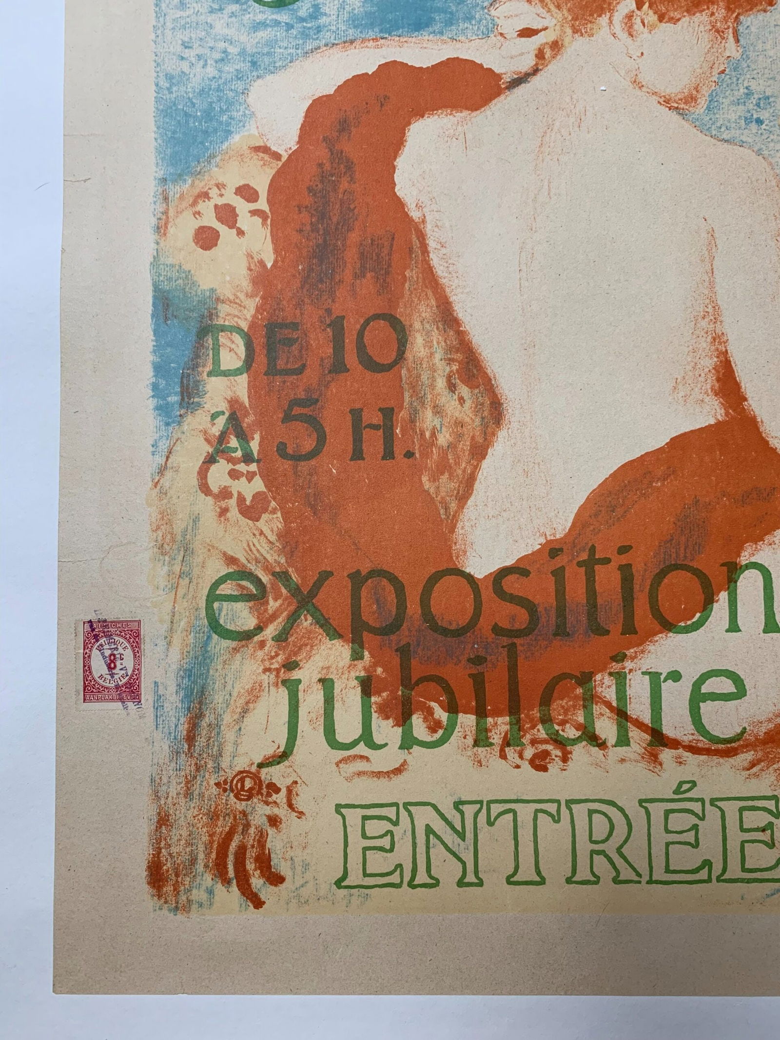La Libre Esthetique - Art By Georges Lemmon (1908) 19x25.5 Belgian Exhibition Poster LB - 3