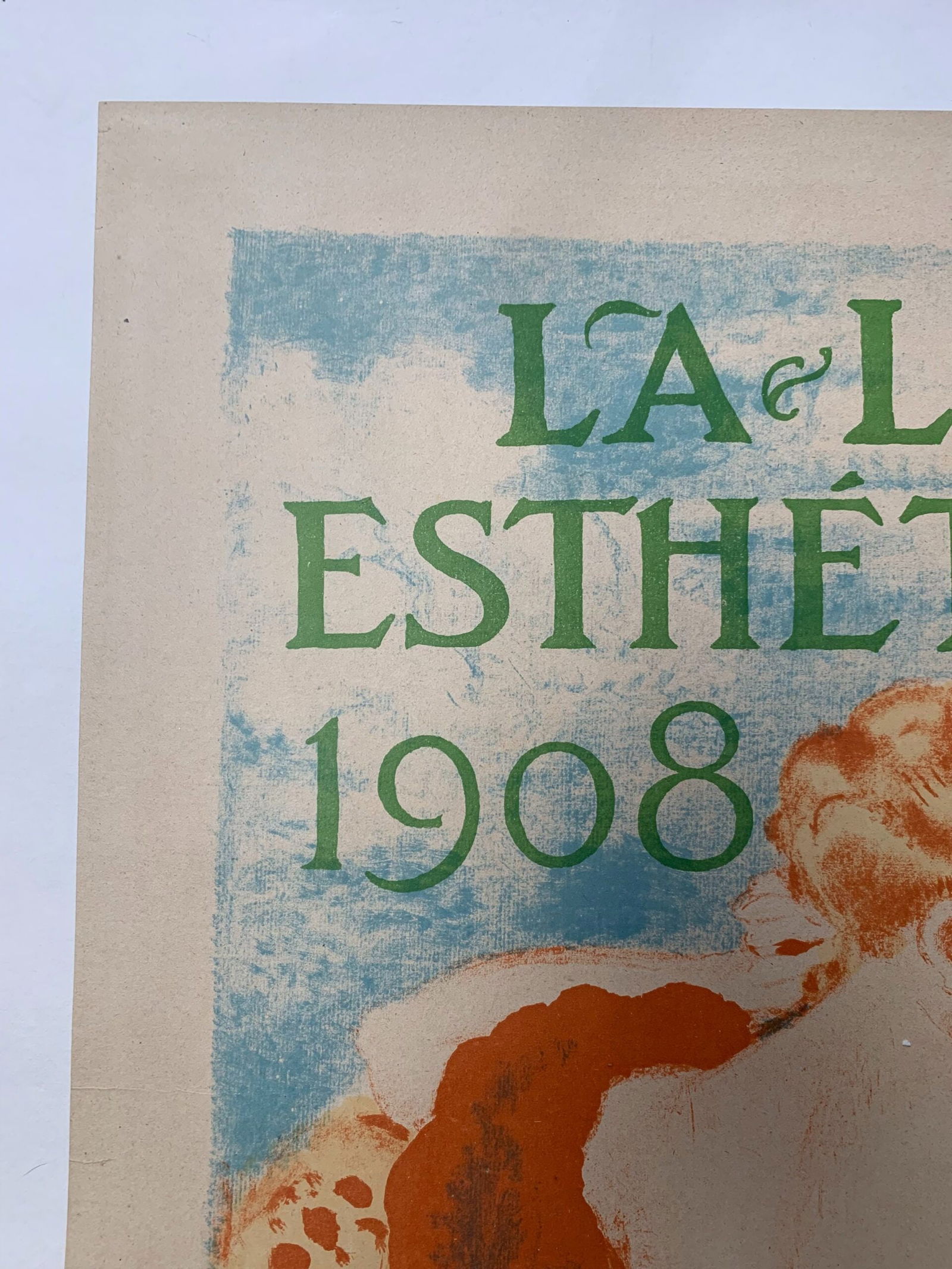 La Libre Esthetique - Art By Georges Lemmon (1908) 19x25.5 Belgian Exhibition Poster LB - 5