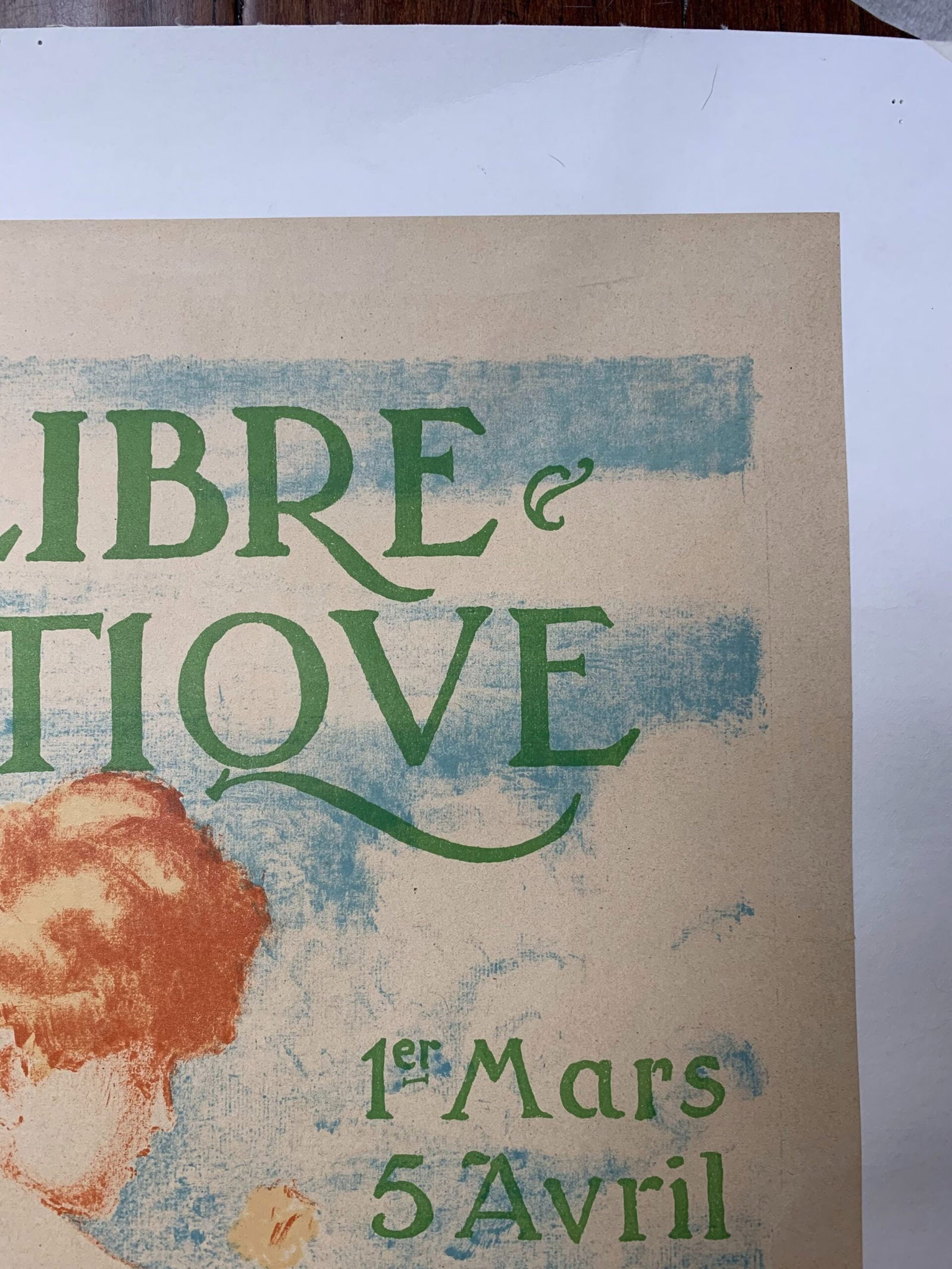 La Libre Esthetique - Art By Georges Lemmon (1908) 19x25.5 Belgian Exhibition Poster LB - 6