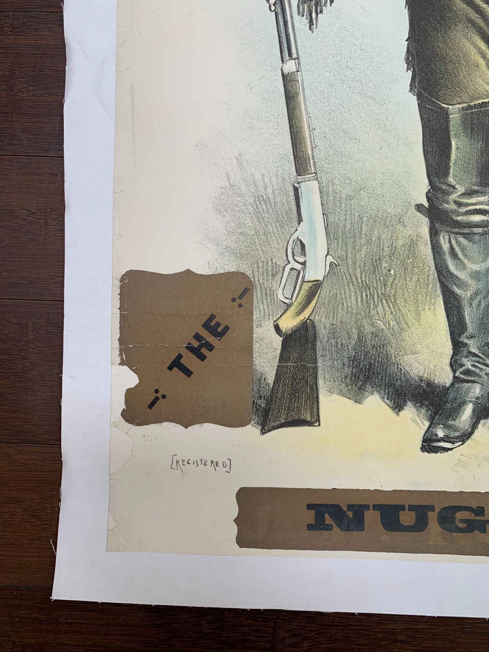 Klondyke Nugget - Son of Buffalo Bill (1898) 19x28 Irish Theater Poster LB - 2