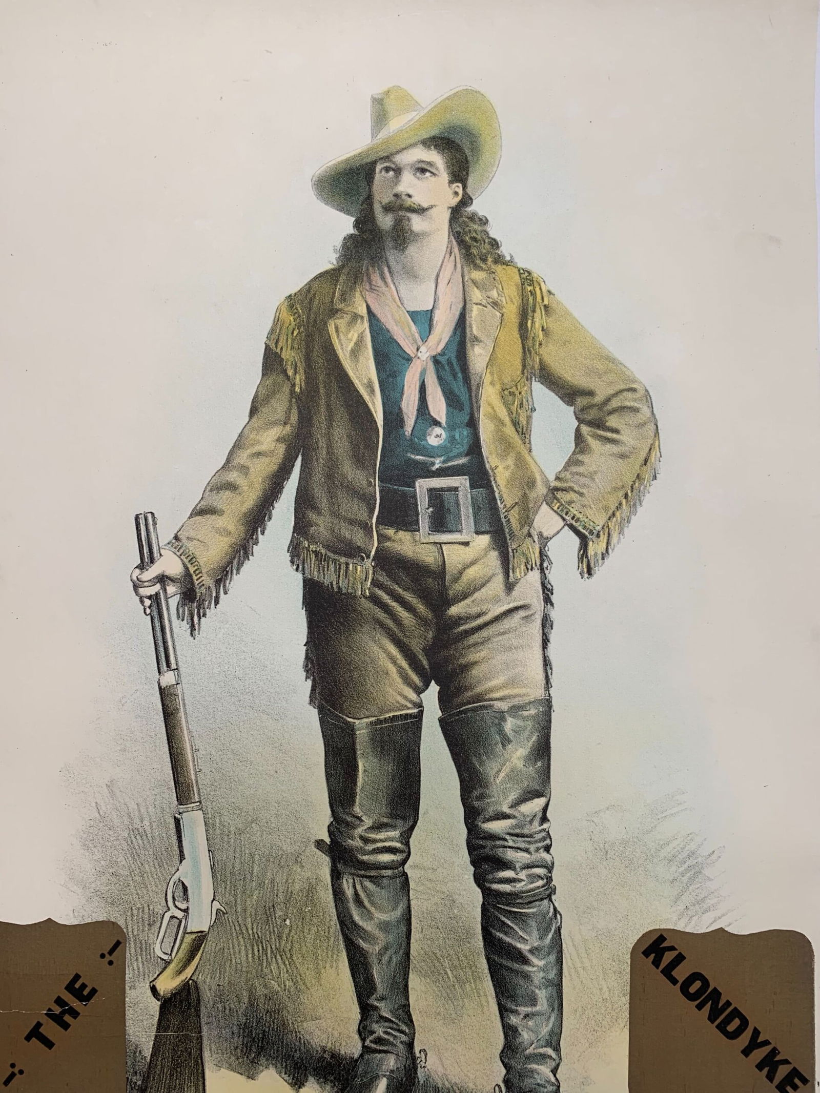 Klondyke Nugget - Son of Buffalo Bill (1898) 19x28 Irish Theater Poster LB - 6