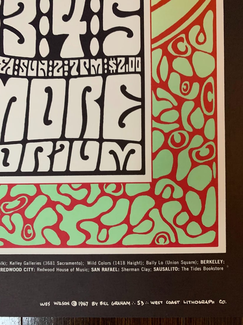 Otis, Rush, Mothers Of Invention - Fillmore Bg-53 1st Issue (1967) 13.375x22.5 US Music Poster - 6