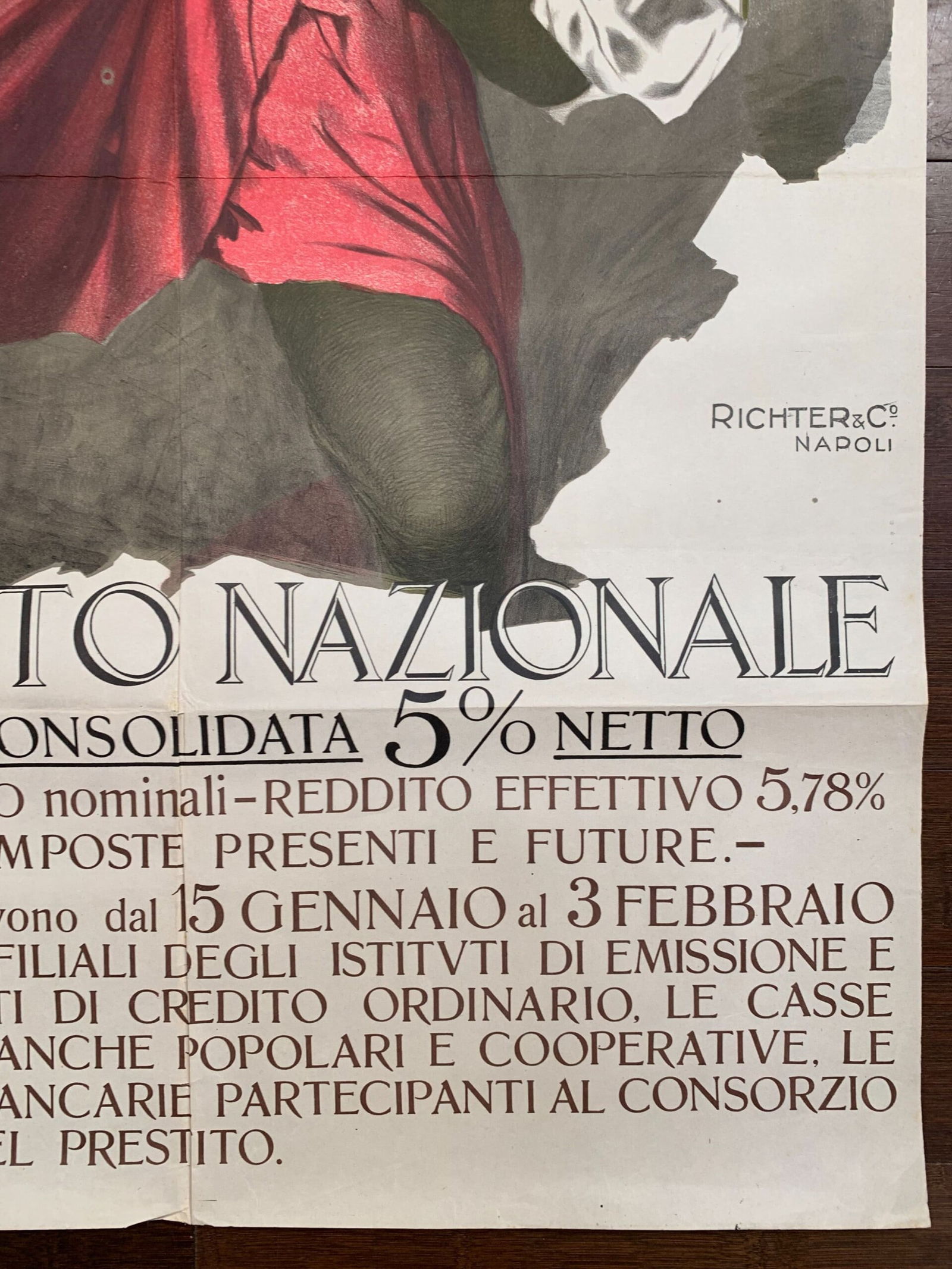 Prestito Nazionale - Art by Borgoni (1916) 27x39.4 Italian Advertising Poster - 4