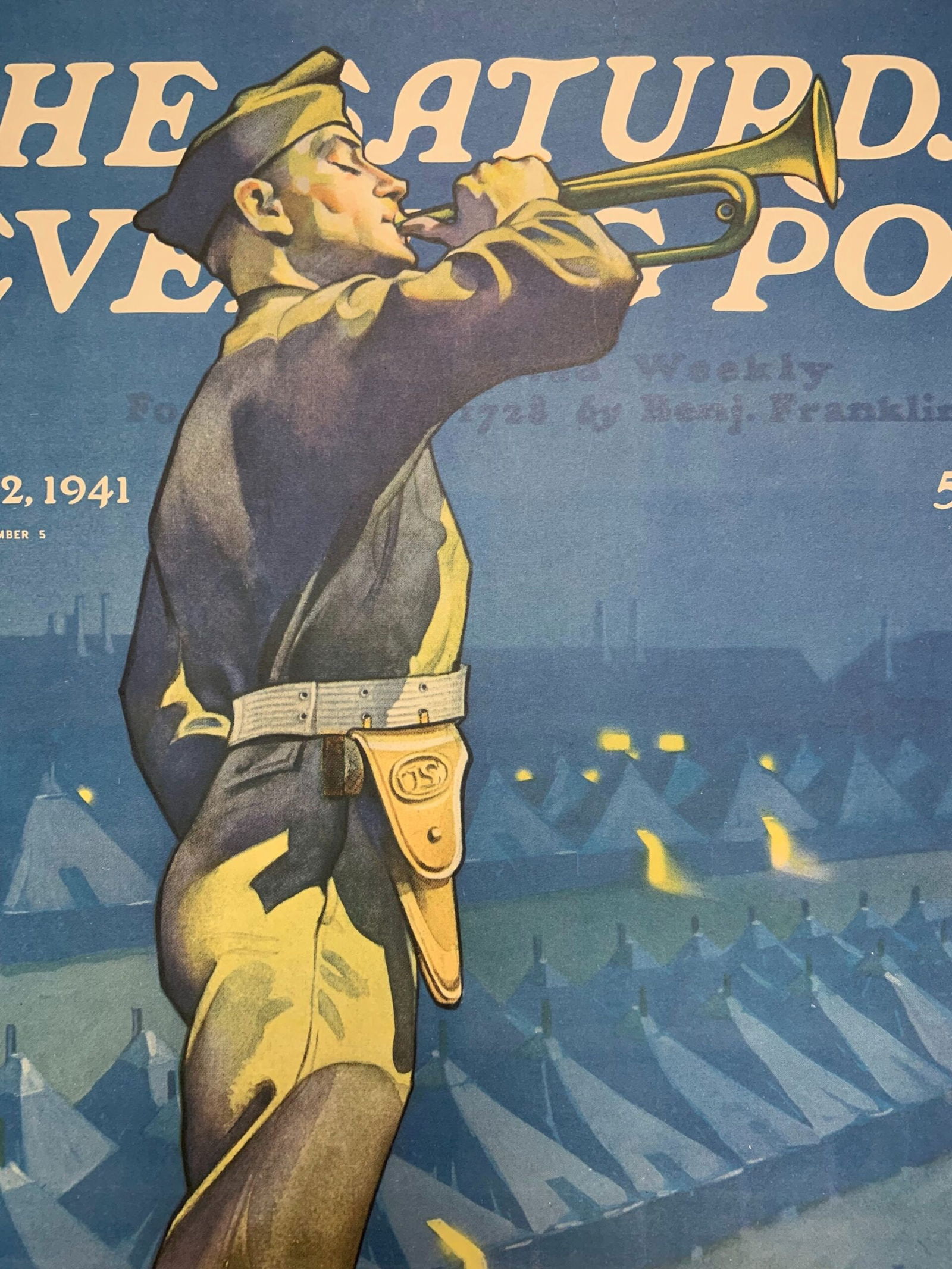 Saturday Evening Post - Art By Ski Weld (1941) 22x28 US Newstand Poster - 6