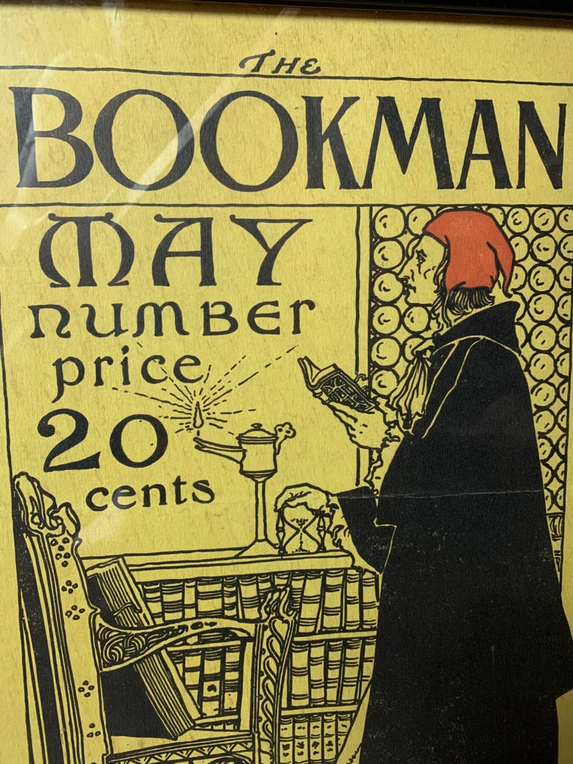 Bookman May - Art By George Wharton Edwards (1896) 11.75x16.5 US Magazine Cover - Framed - 2