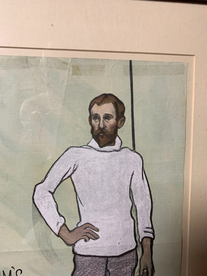 Scribner's January - Art By William Sergeant Kendall (1895) 16x20 US Advertising Poster - Framed - 2