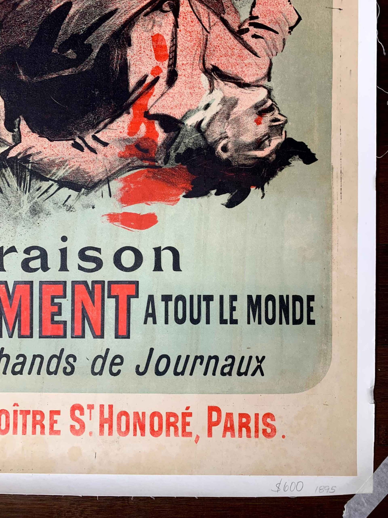 Drame De Pontcharra - Art By Cheret (1885) 33x47.6 French Theater Poster LB - 2