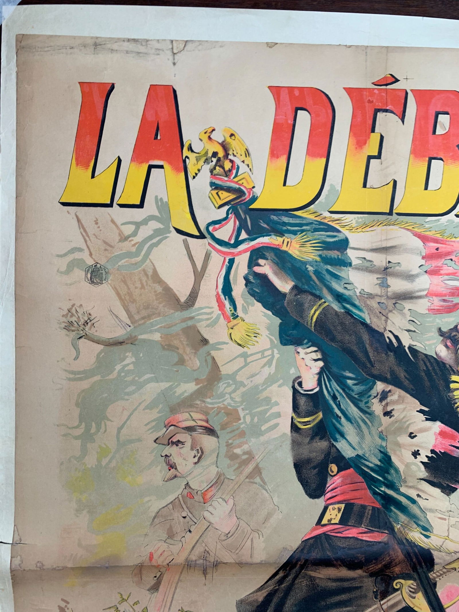 Le Debacle - Art Paul de Semant (1880) 39x55 French Theater Litho Poster LB - 2