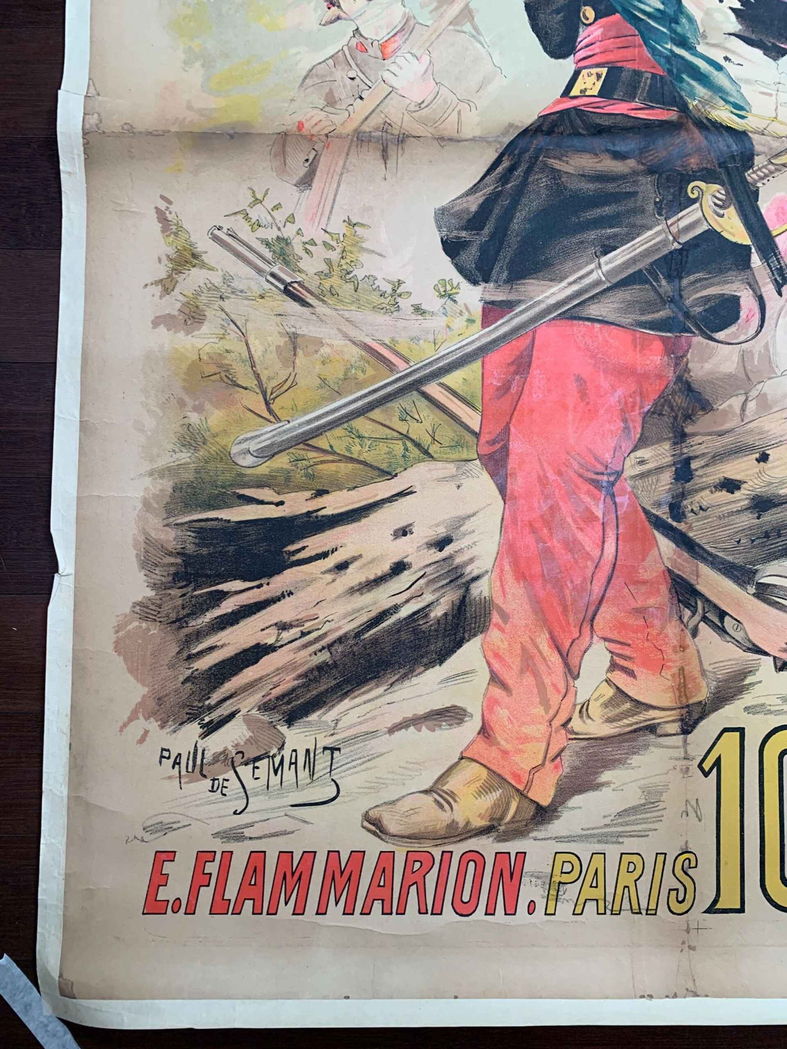 Le Debacle - Art Paul de Semant (1880) 39x55 French Theater Litho Poster LB - 5