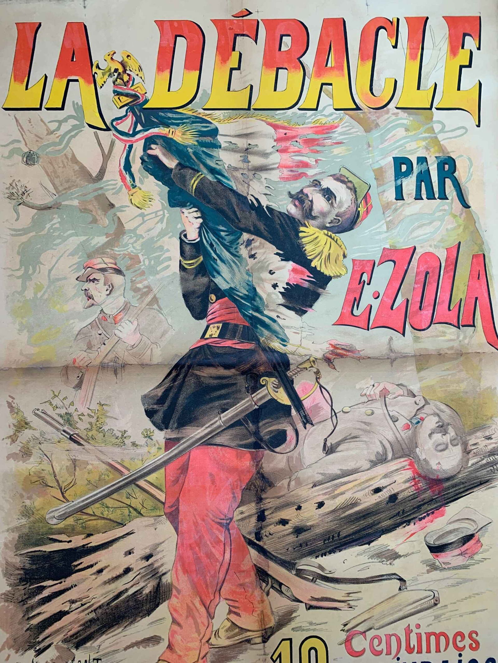 Le Debacle - Art Paul de Semant (1880) 39x55 French Theater Litho Poster LB - 7