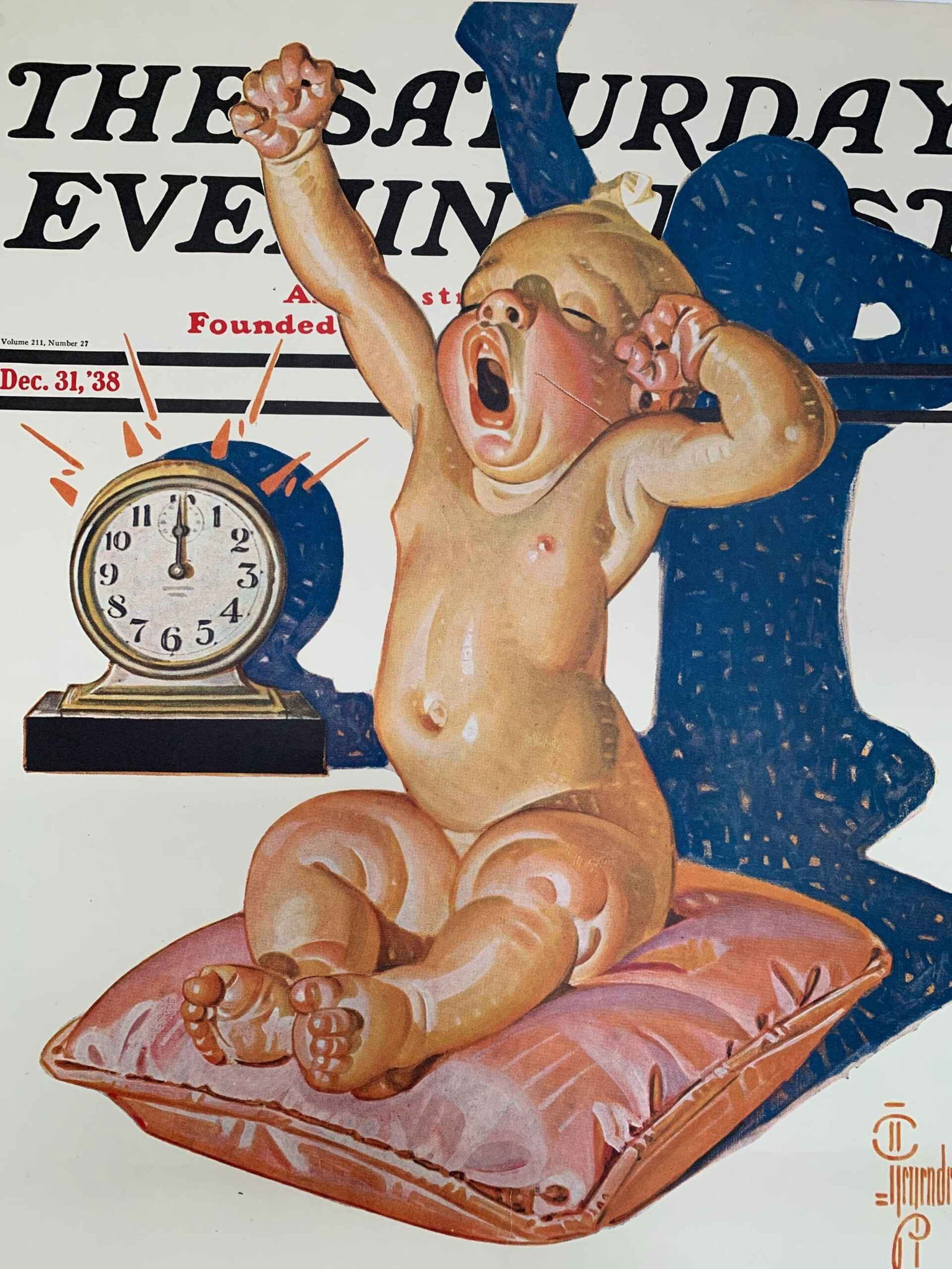 Saturday Evening Post - Art By J.C. Leyendecker (1938) 22x28 US Newstand Poster - 6