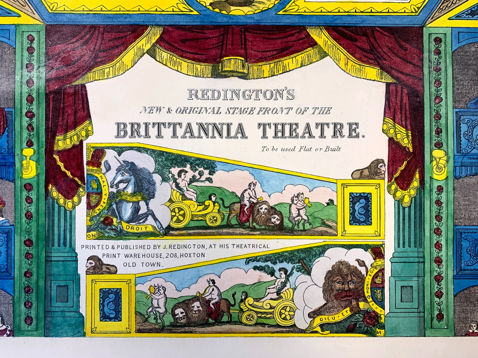 Redington's New Brittannia Theatre (1855) 14.5x18 UK Theater Advertising Poster LB - 2