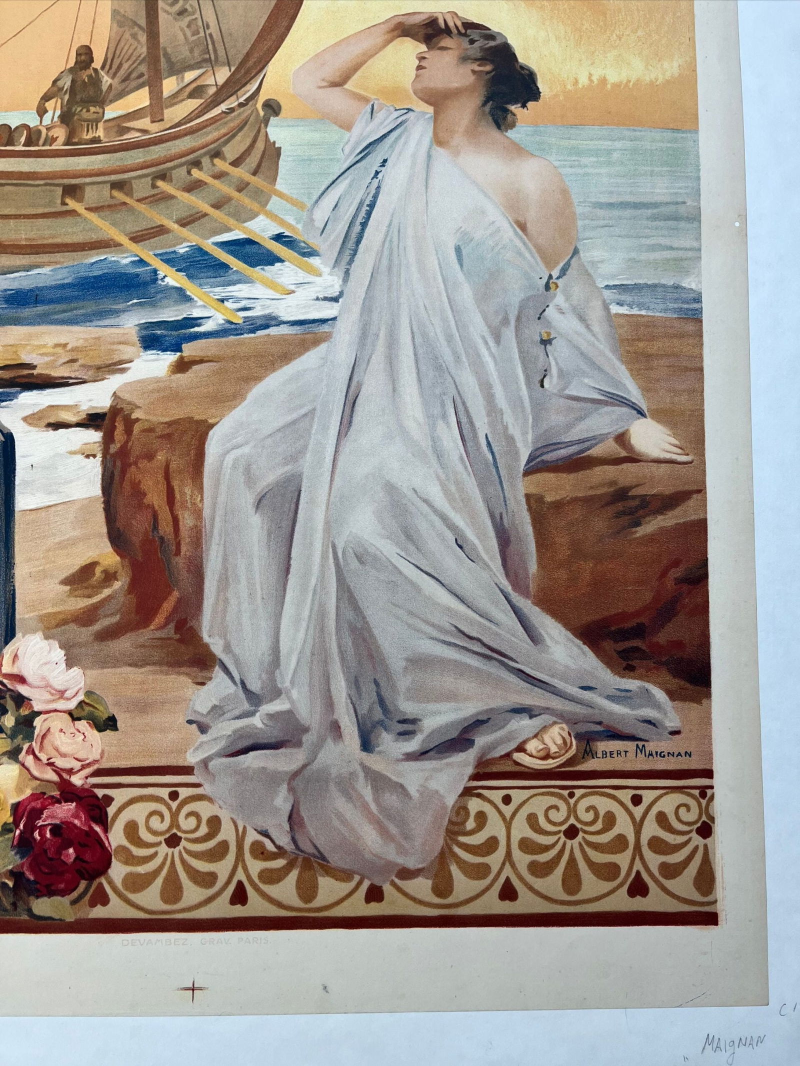 Ariane - Art By Maignan (1906) 36x25.25 French Theater Advertising Poster LB - 4