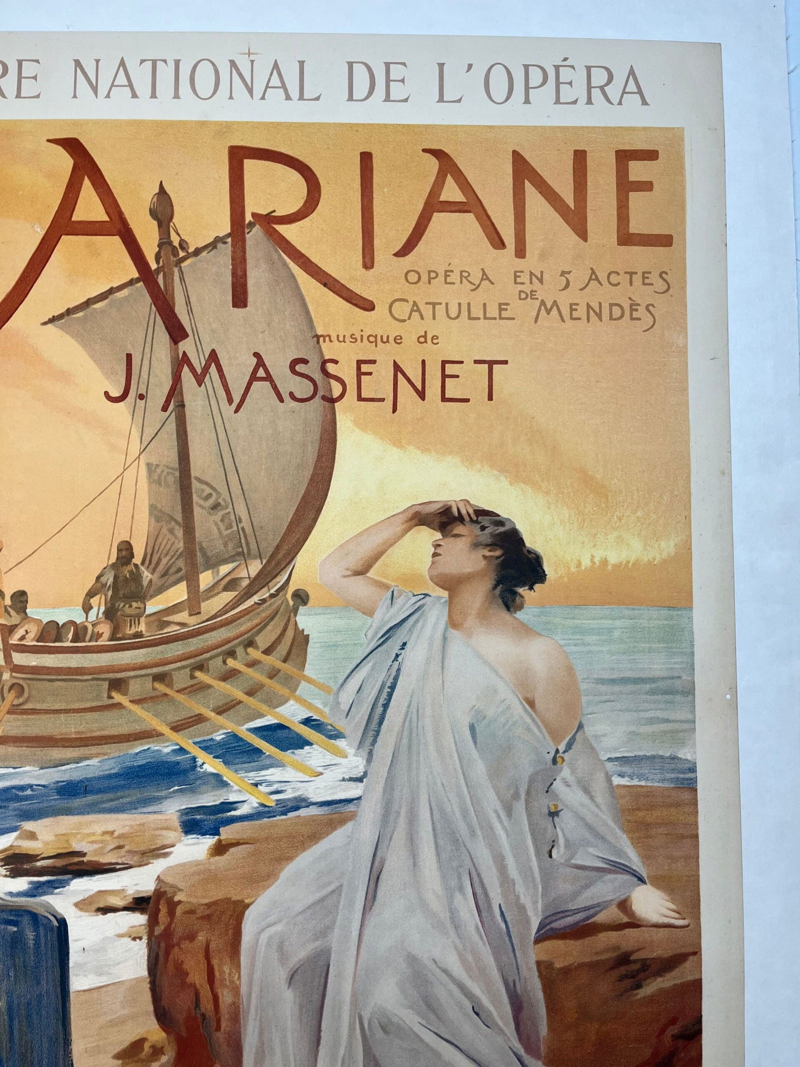 Ariane - Art By Maignan (1906) 36x25.25 French Theater Advertising Poster LB - 5