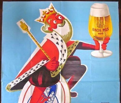 Amos Brewery - Art By Raymond Gay (1935) 45x60.5 French Advertising Poster - 2