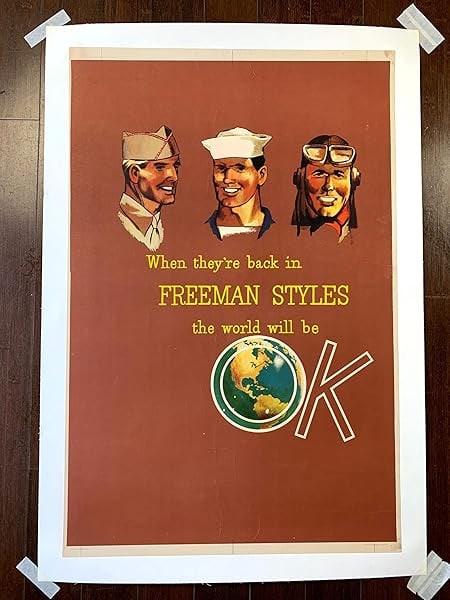 When They're Back In Freeman Styles (1945) 23x34.875 US WWII Clothing Poster LB - 3