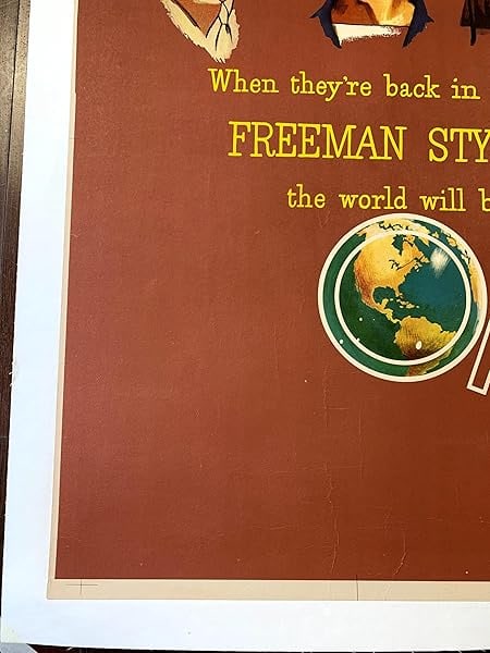 When They're Back In Freeman Styles (1945) 23x34.875 US WWII Clothing Poster LB - 7