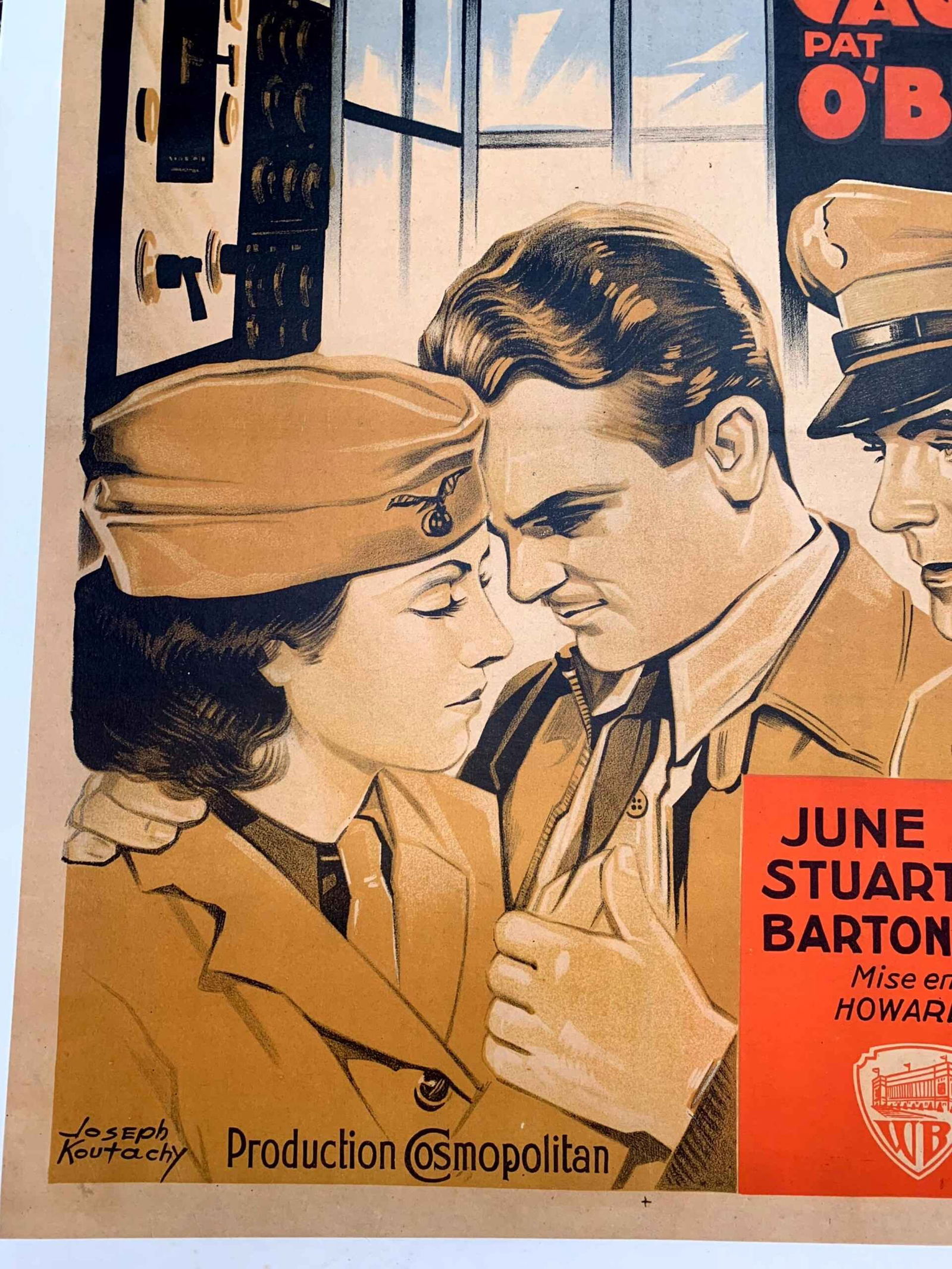 Ceiling Zero - James Cagney (1936) 23x33 French Movie Poster LB - 4