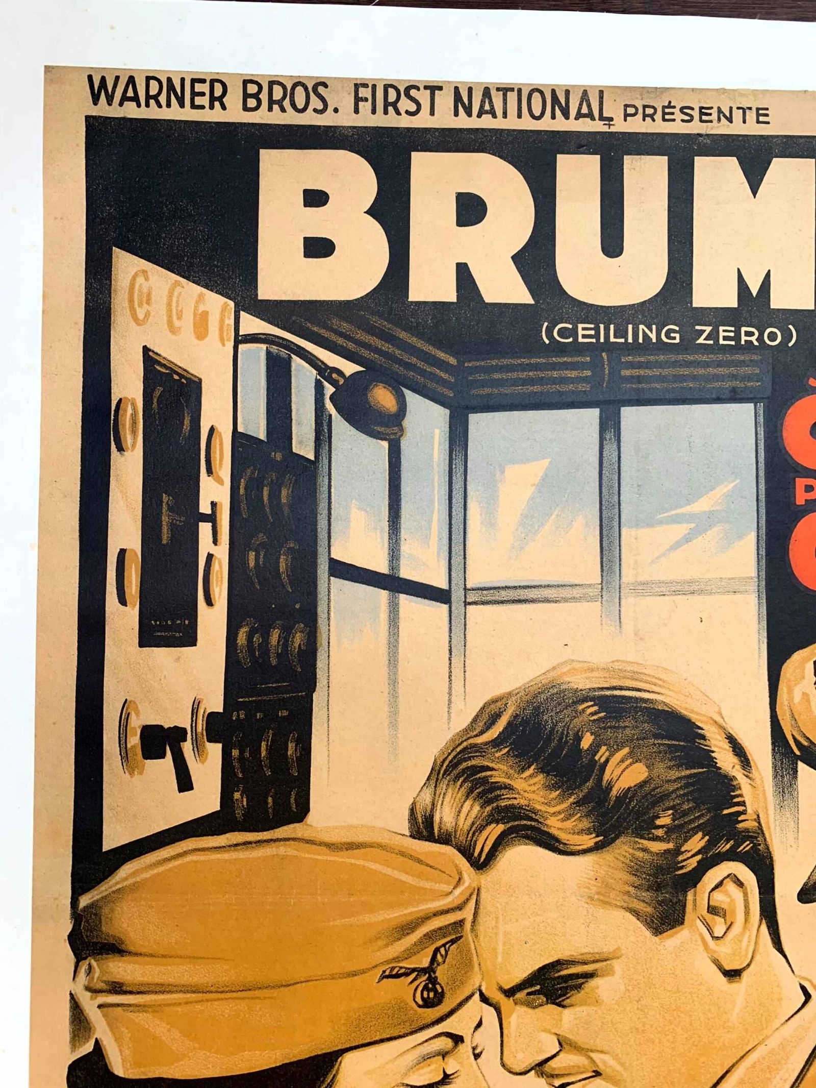 Ceiling Zero - James Cagney (1936) 23x33 French Movie Poster LB - 7