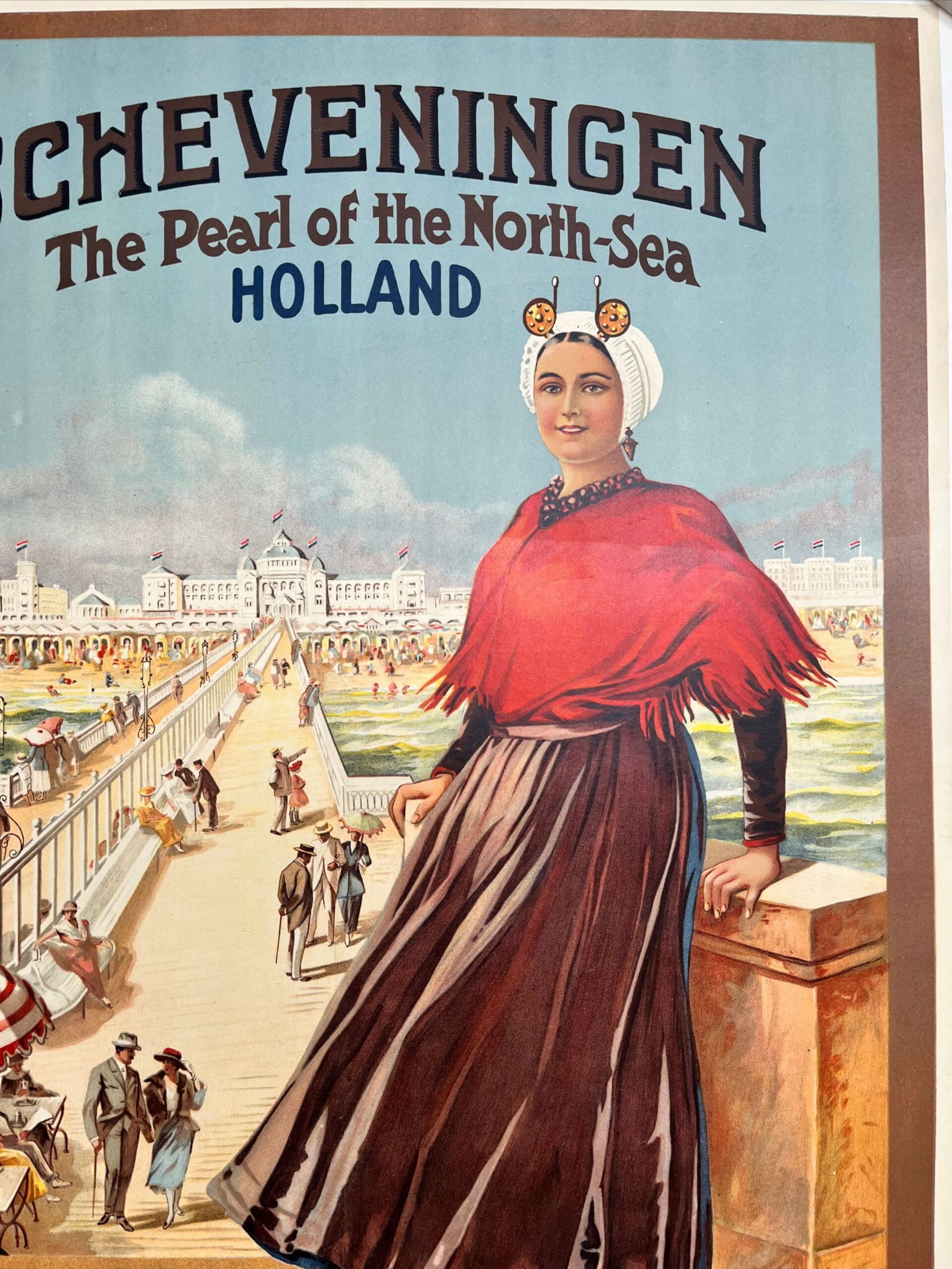 Scheveningen - Pearl Of The North Sea (1950's) 26x39.25 Dutch Travel Poster LB - 5