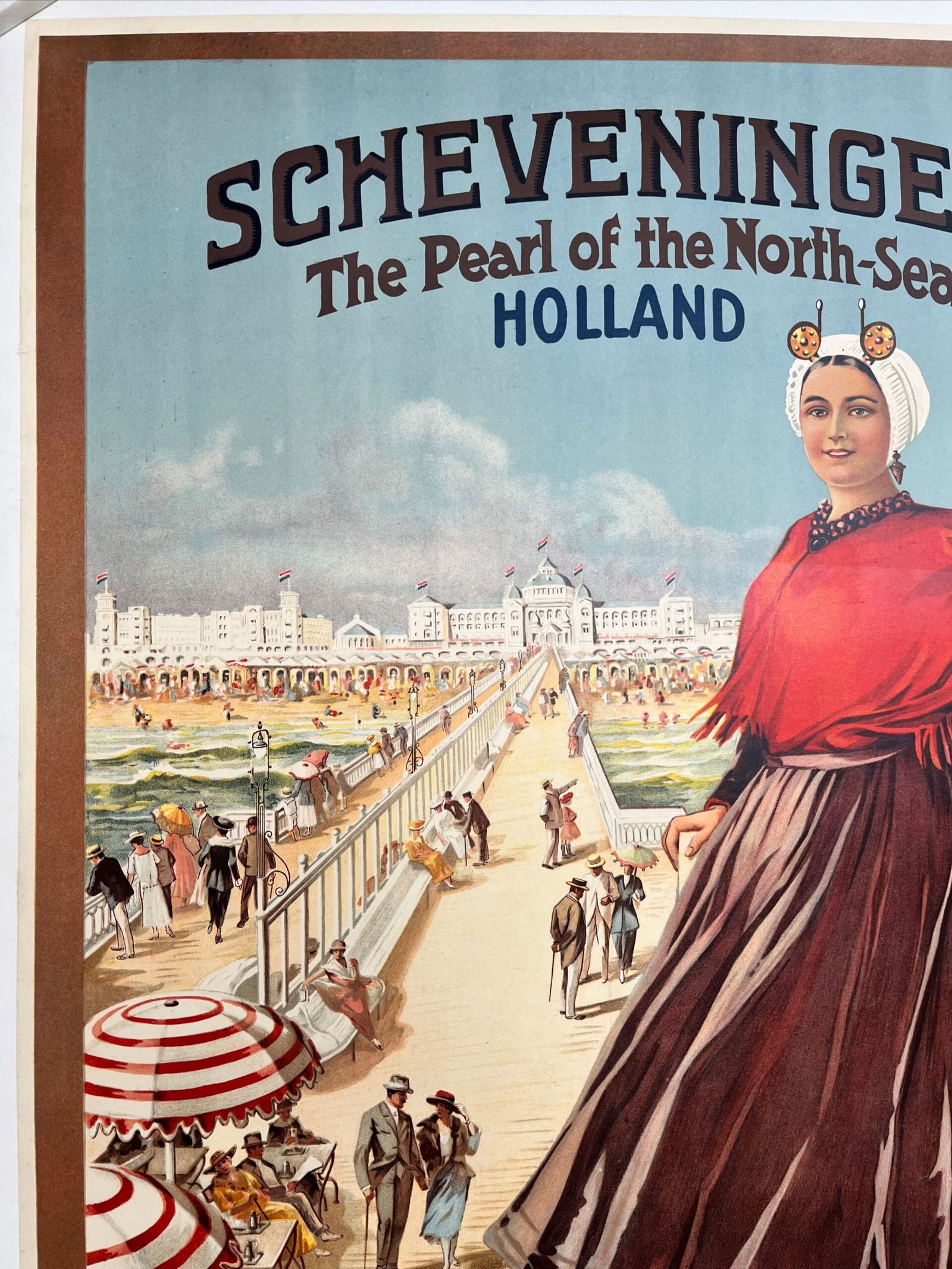 Scheveningen - Pearl Of The North Sea (1950's) 26x39.25 Dutch Travel Poster LB - 6