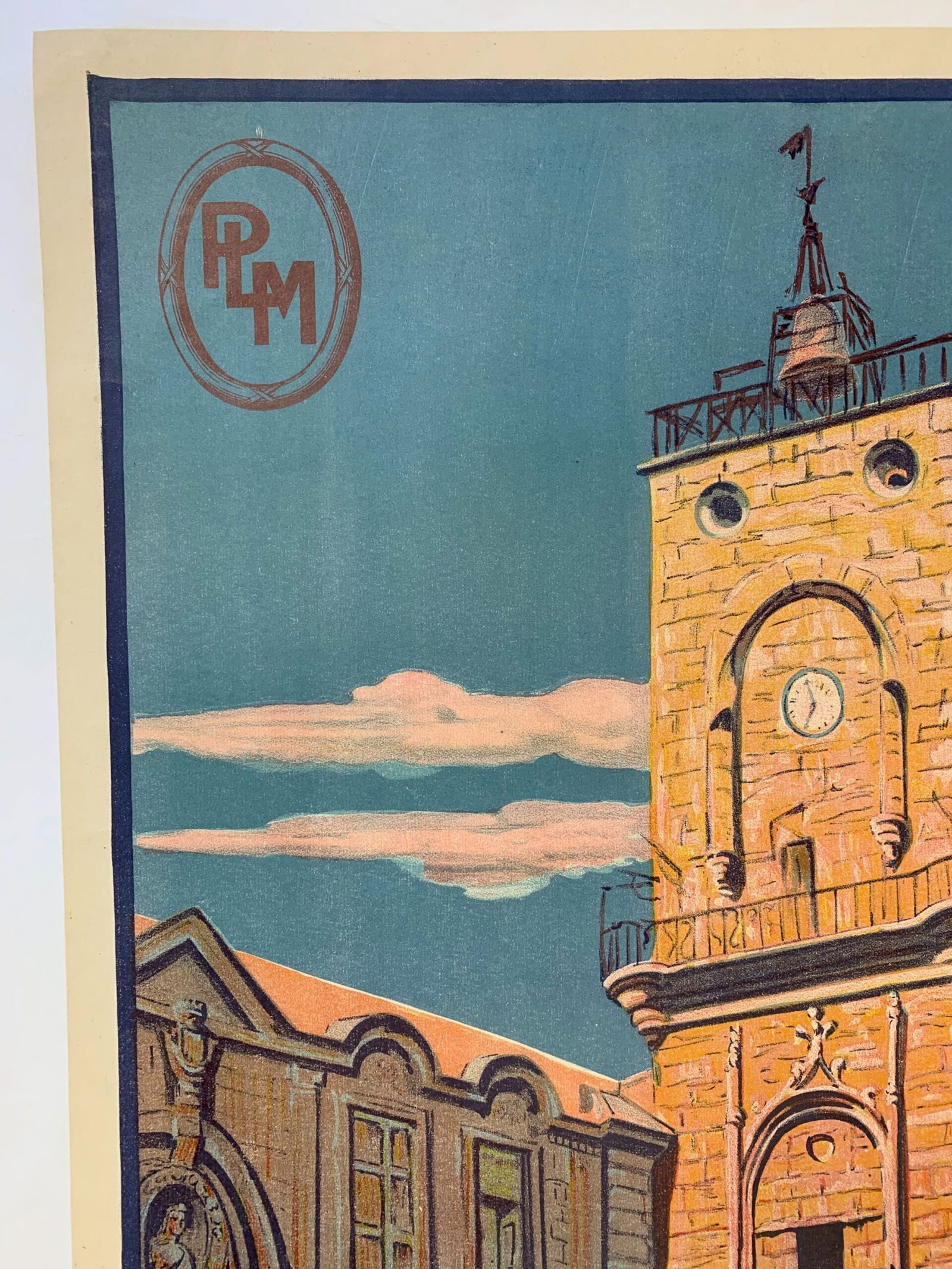 Aix En Provence - Art By Jean Julien (1921) 30.25x42 French Travel Poster LB - 6