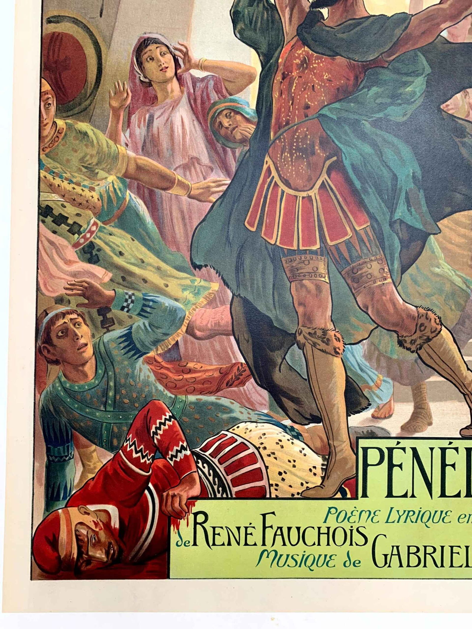Penelope - Art by Rochegrosse (1894) 24x32.5 French Theatre Poster LB - 4