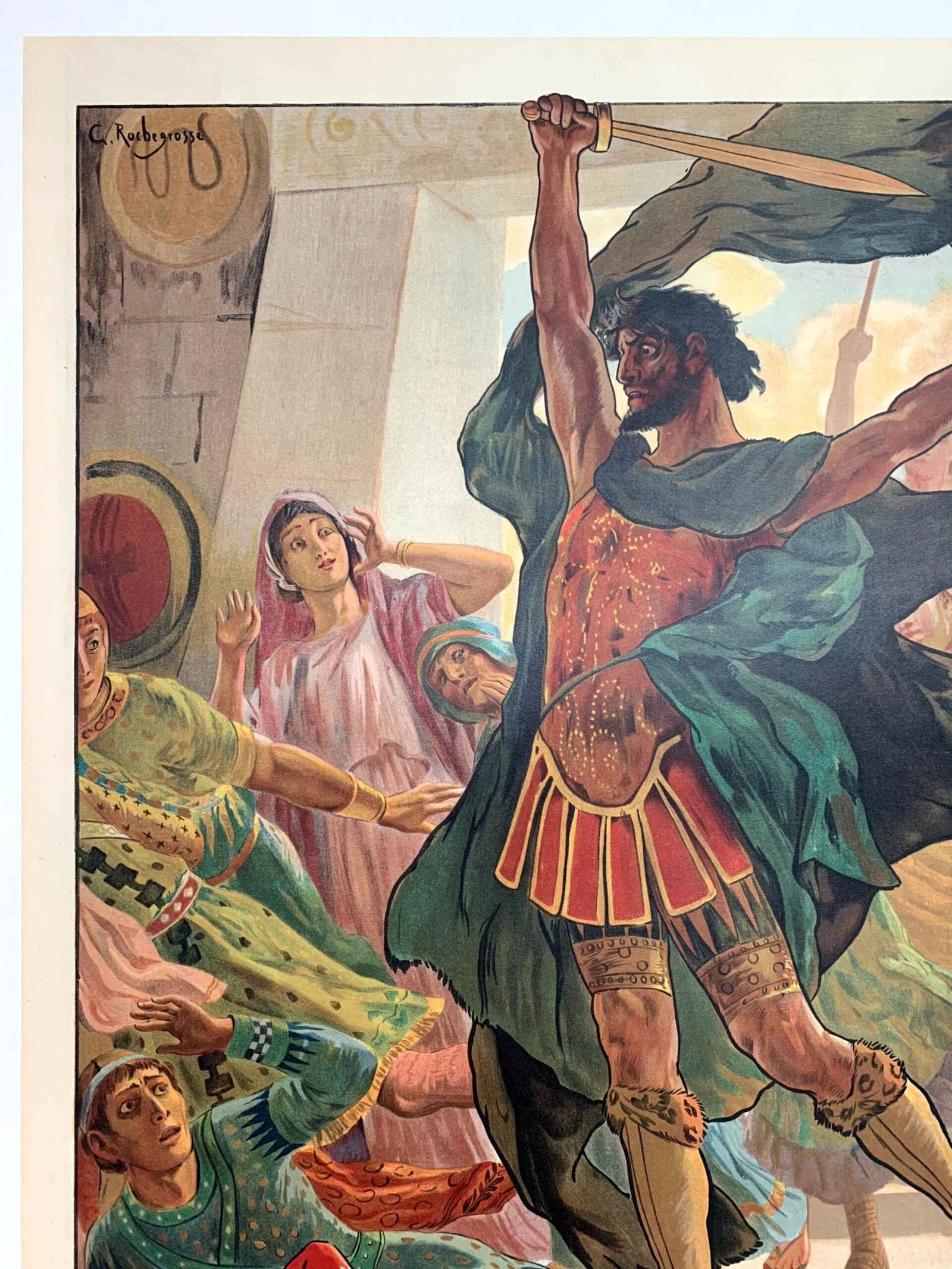 Penelope - Art by Rochegrosse (1894) 24x32.5 French Theatre Poster LB - 7