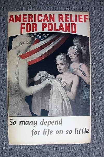 American Relief For Poland - Give - Art By W.t. Benda (1945) 13.75x22 US WWII Poster - 2