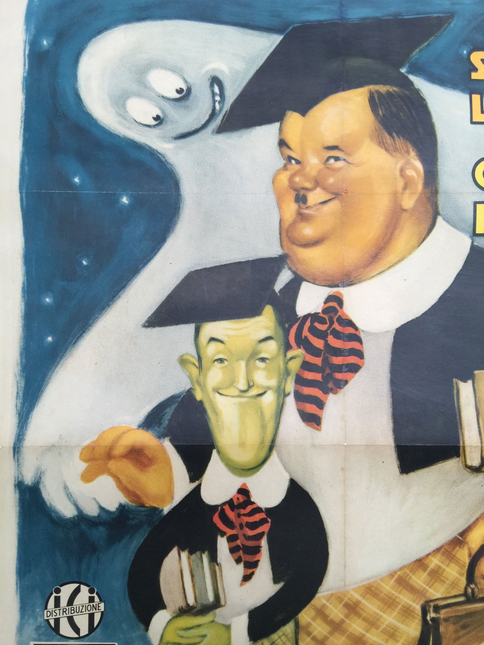 Chump At Oxford - Laurel And Hardy (1950's) 28x39 Italian Movie Poster LB - 3