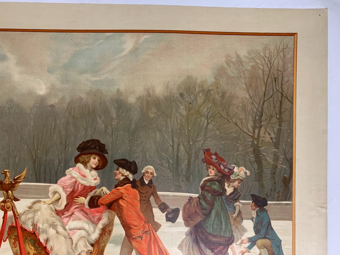 Russian Imperial Sleigh - Art By Rossi (1914) 21x29 Russian Lithograph Poster LB - 7