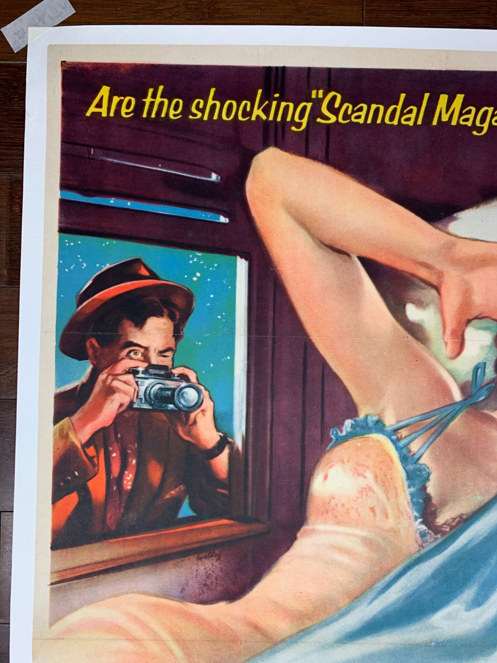 Scandal Inc. - Robert Hutton (1956) One Sheet Movie Poster LB - 3
