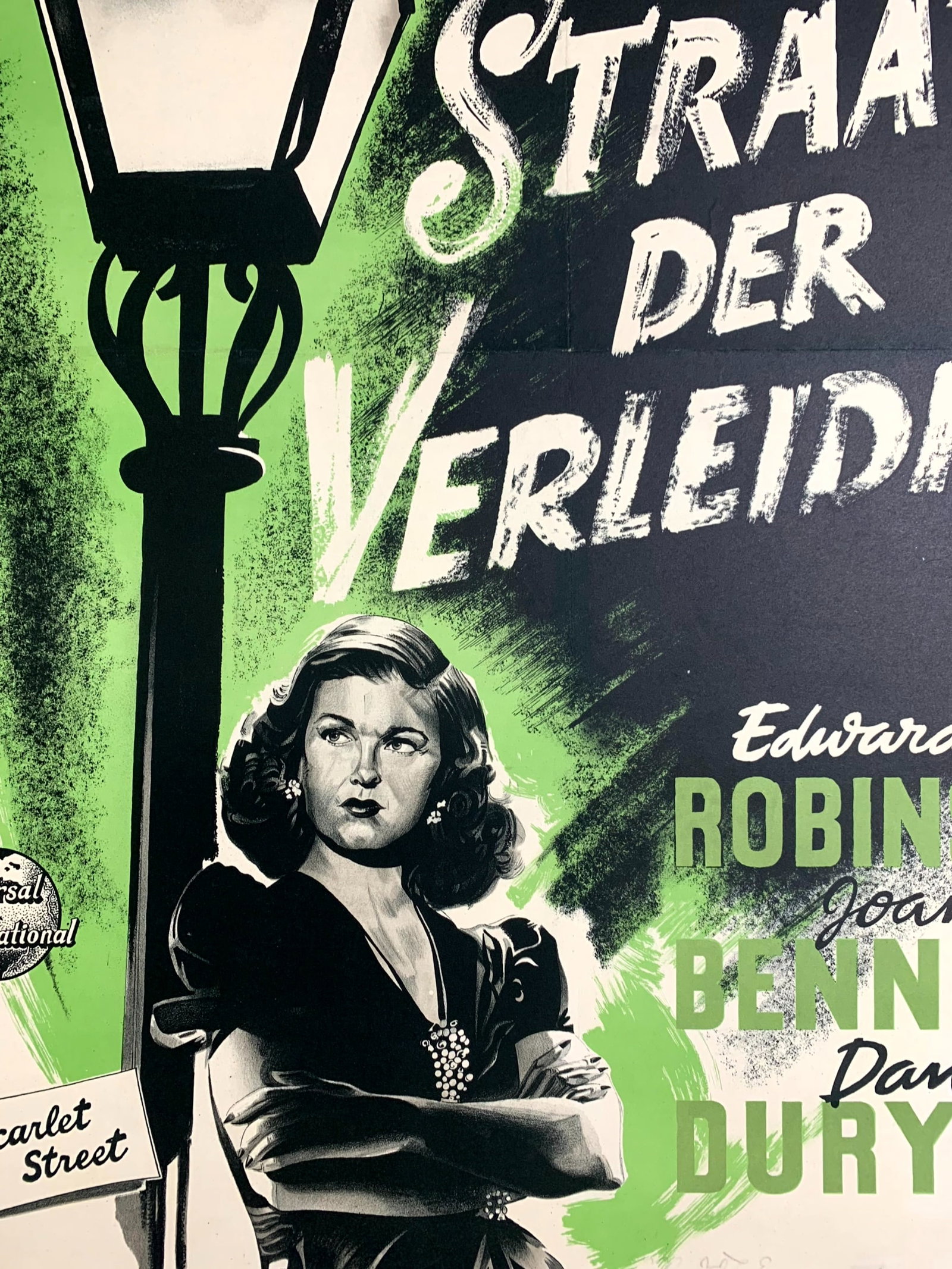 Scarlet Street aka Straat der Vereiding - Dir. Fritz Lang (1950) 21.6x3.11 Dutch Movie Poster - 5