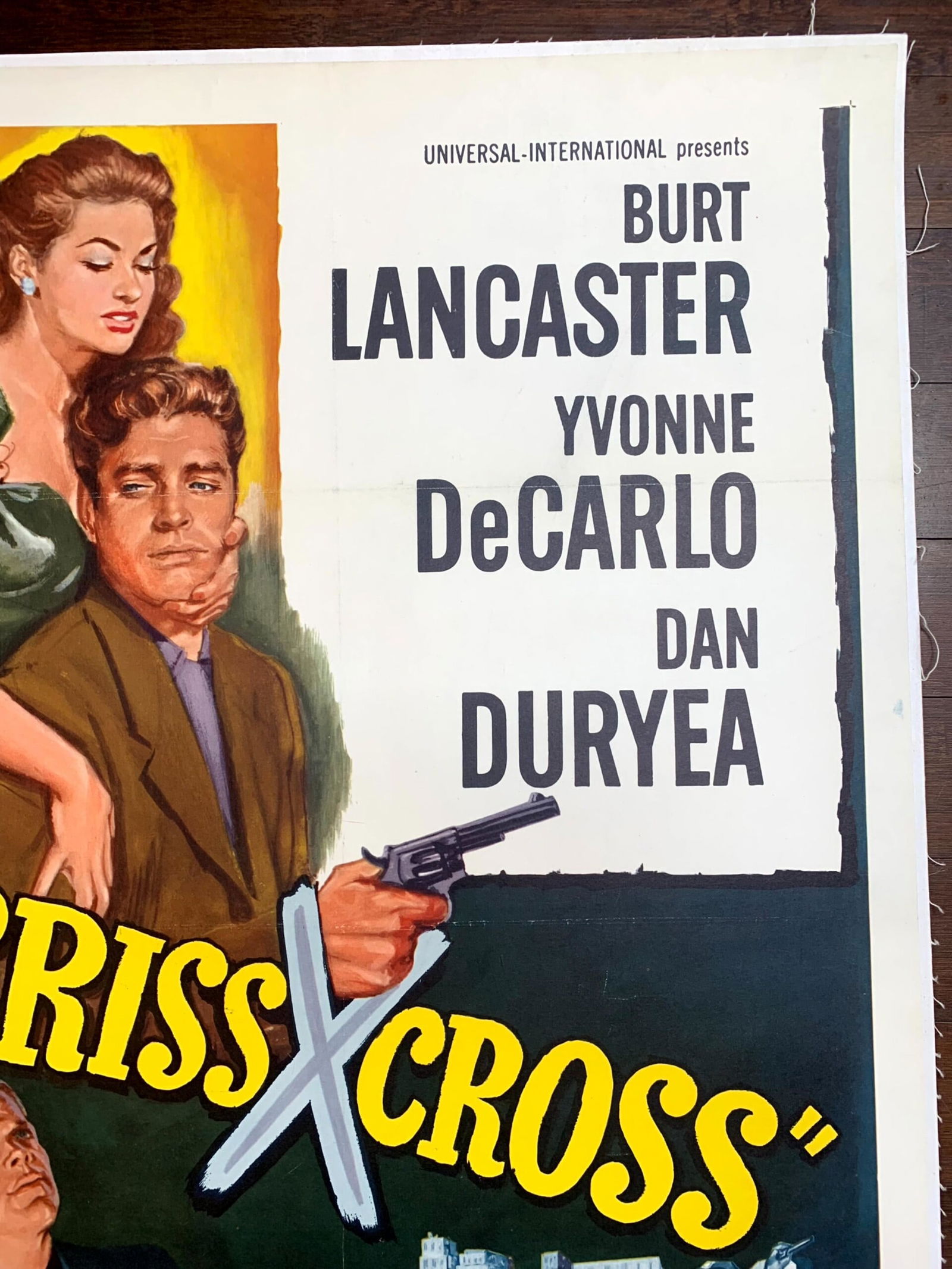 Criss Cross - Burt Lancaster (r.1958) US One Sheet Movie Poster LB - 4