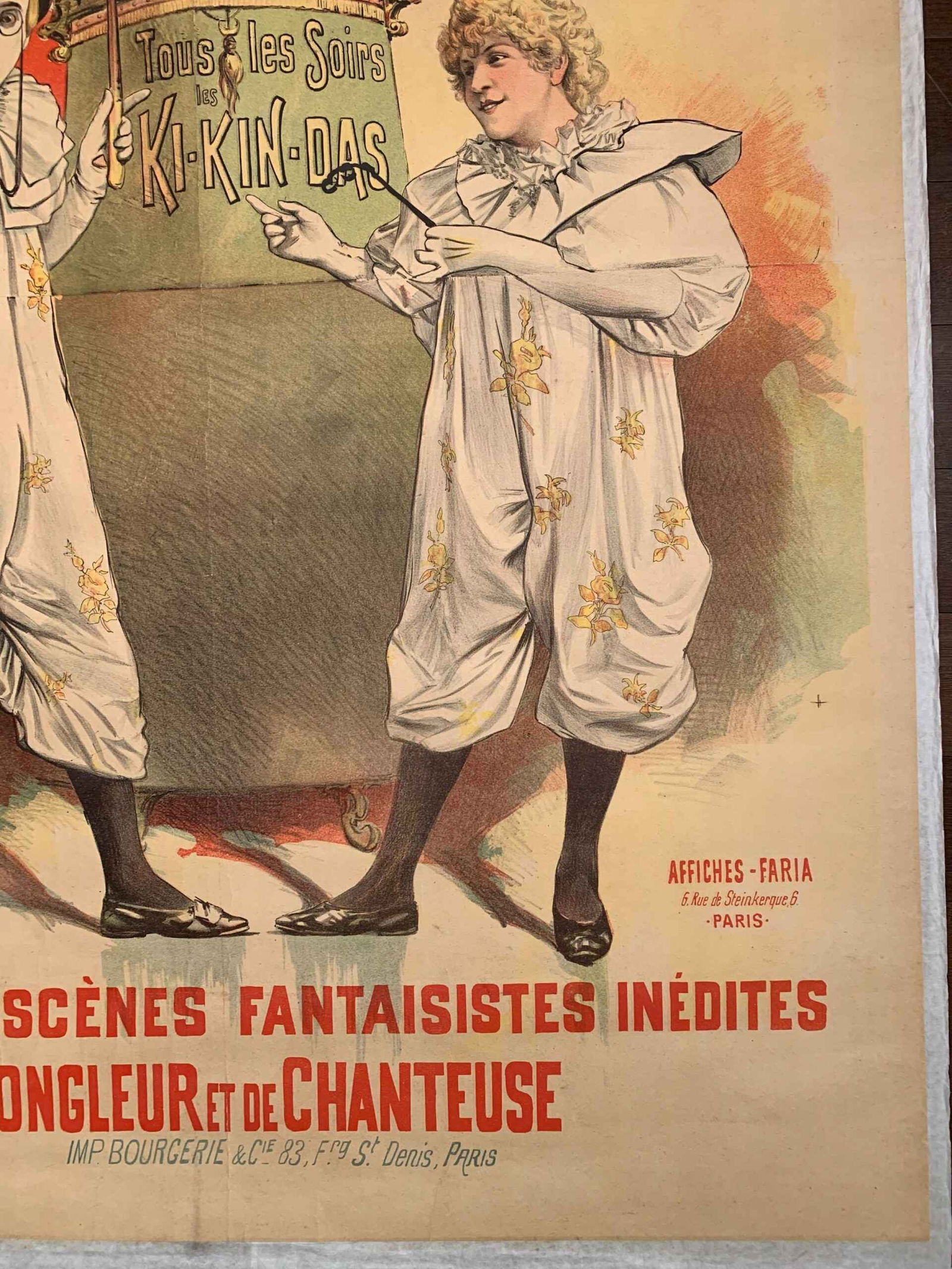 Les Ki-Kin-Das Casino du Paris - Art Candido (1895) 37.5 x 51 French Theater Poster LB - 4