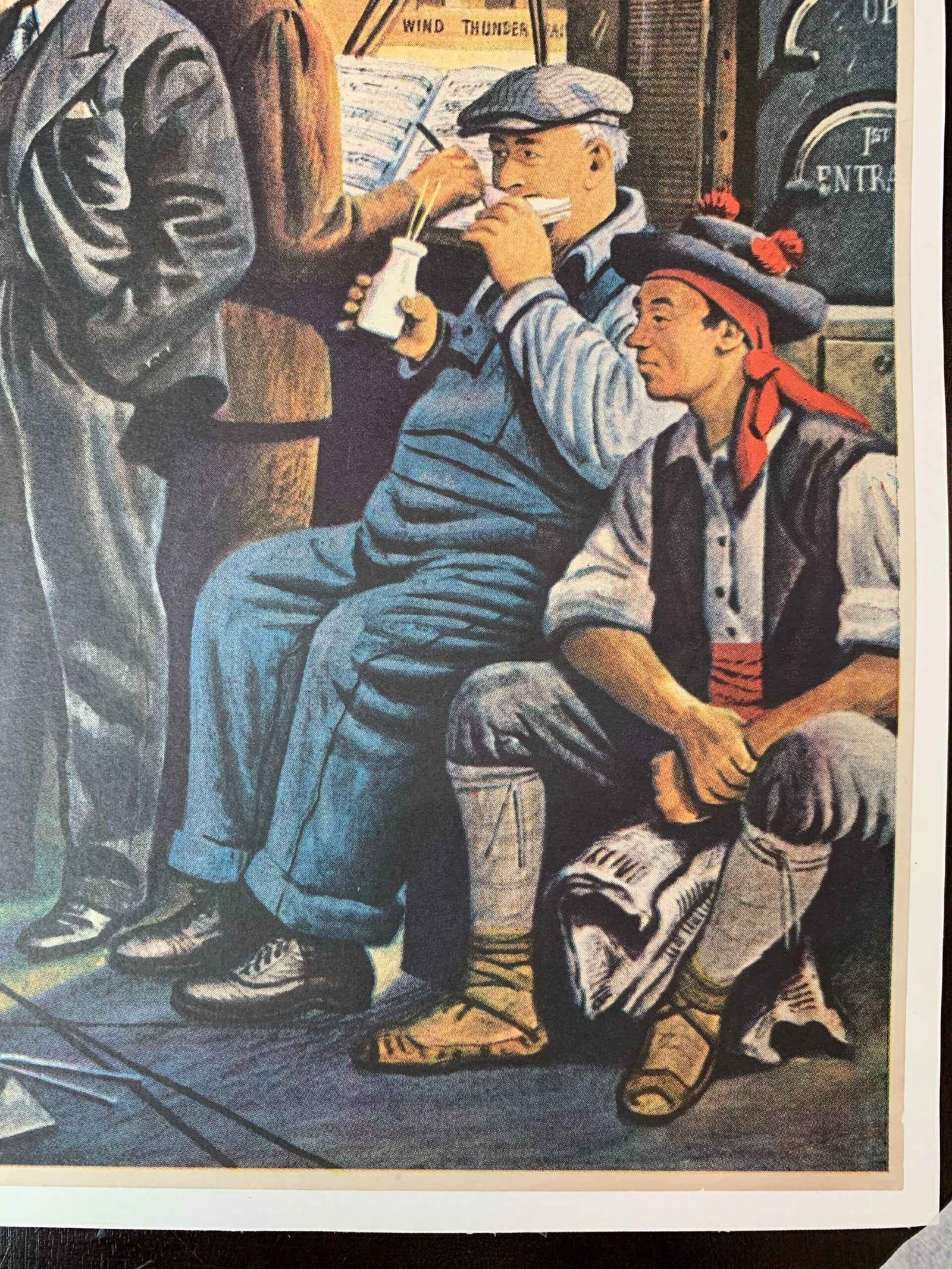 21.75x28 1946 Newstand Poster Saturday Evening Post - Art By Stevan Dohanos backstage At The Met LB - 4