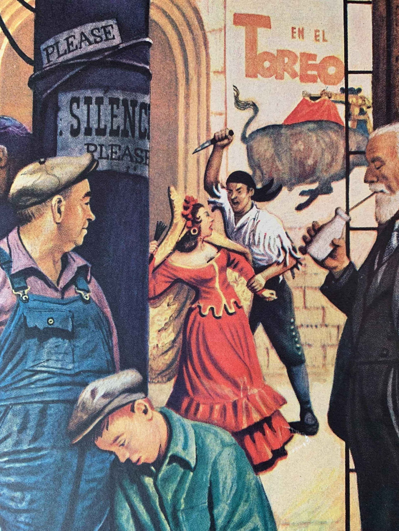 21.75x28 1946 Newstand Poster Saturday Evening Post - Art By Stevan Dohanos backstage At The Met LB - 6