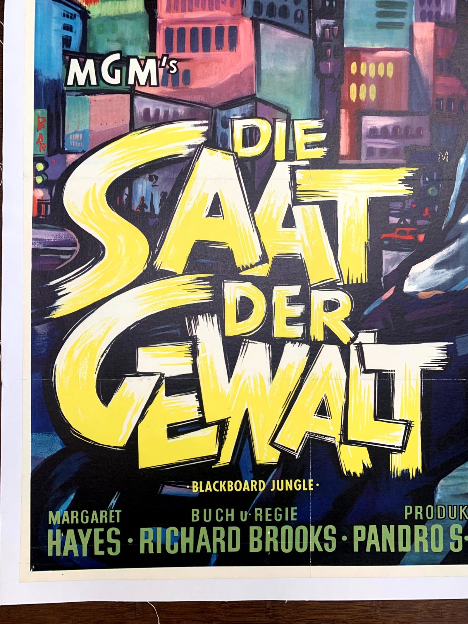 Blackboard Jungle - Glenn Ford (1955) German Movie Poster LB - 4