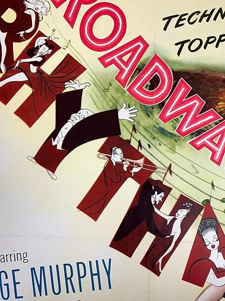 Broadway Rhythm - Art By Hirschfeld (1944) US One Sheet Movie Poster LB - 4