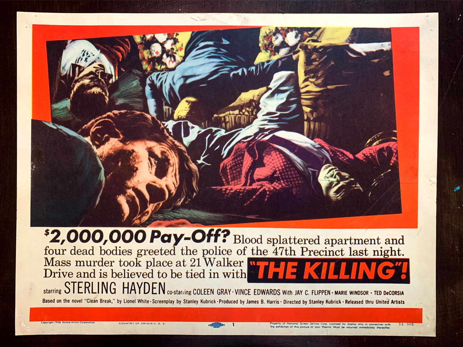 The Killing (1956) Title Card And Lobby Card (x2) - 2