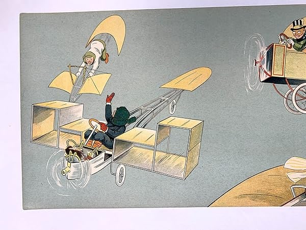 Sky Madness #2 - Art By Fernand Fernel (1910) 10.625x34.5 French Advertising Poster LB - 3