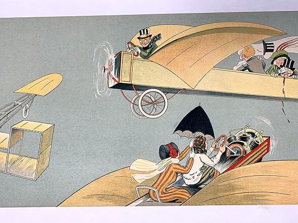 Sky Madness #2 - Art By Fernand Fernel (1910) 10.625x34.5 French Advertising Poster LB - 4