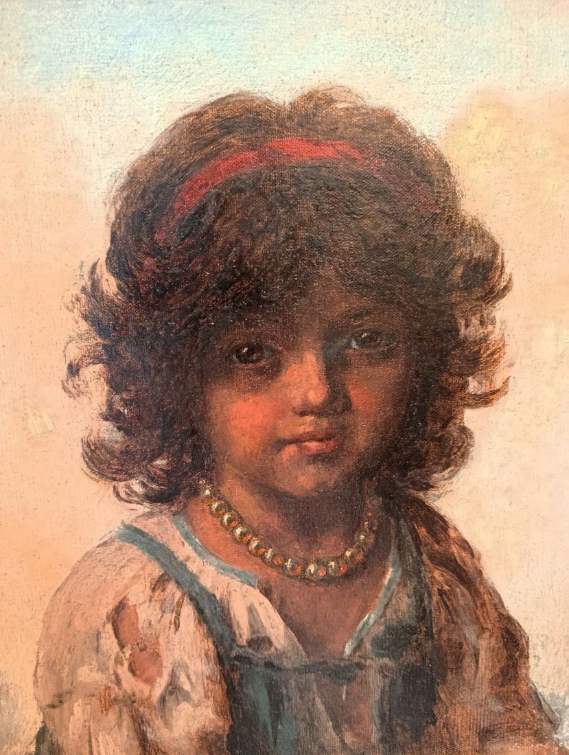 Oil painting Portrait of a girl Khariton Platonov - 2