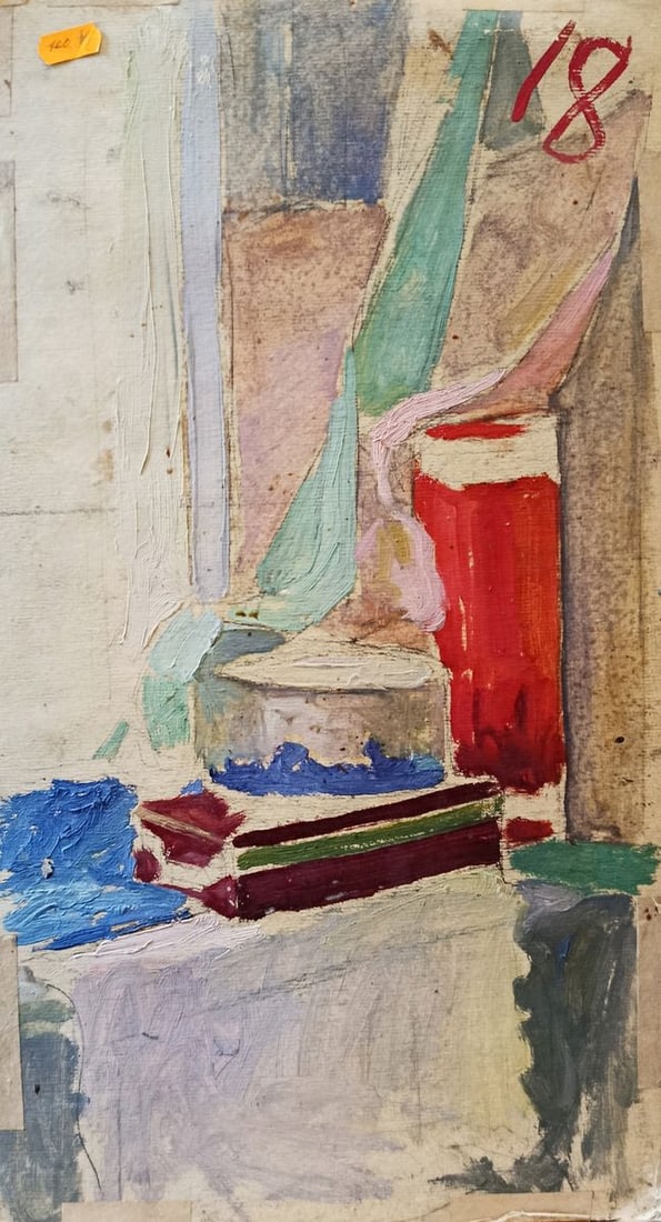 Oil painting Family on the beach Unknown artist - 10