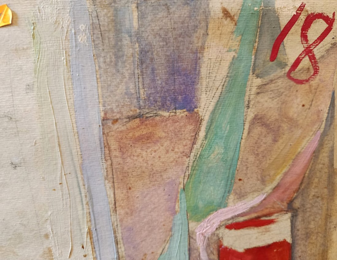 Oil painting Family on the beach Unknown artist - 8