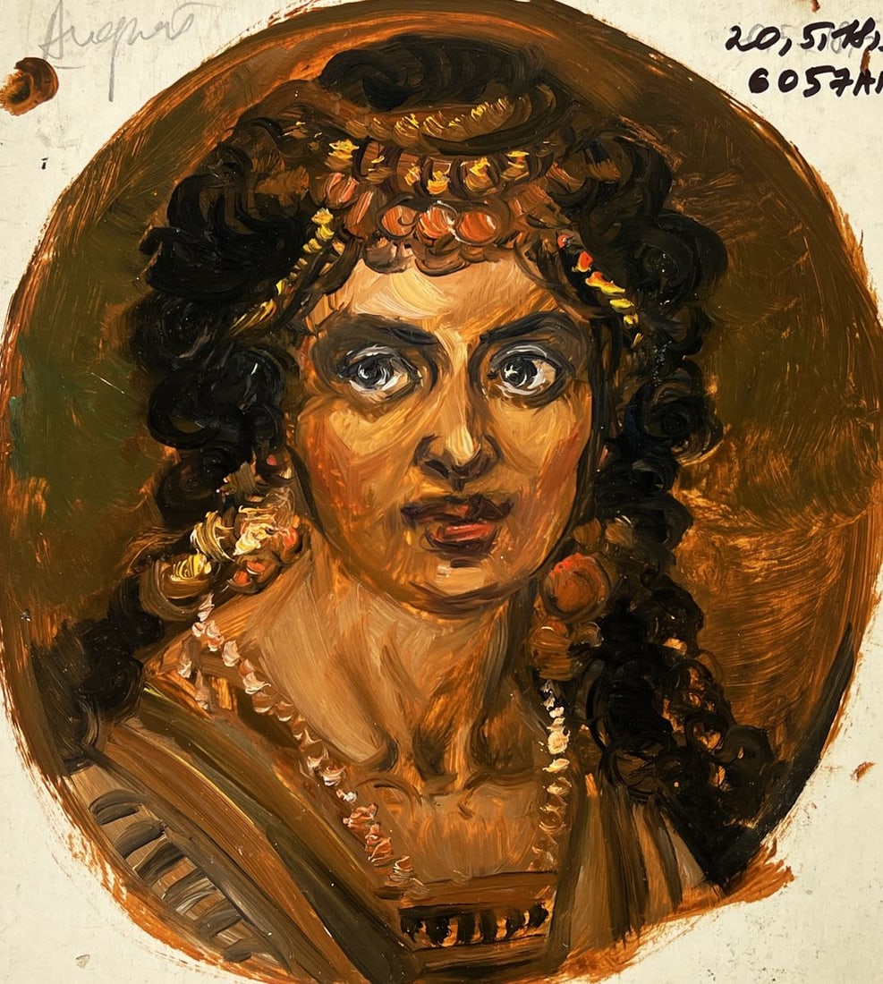 Oil painting Woman with flowers Alexander Litvinov - 9